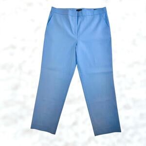 NWT ST JOHN Emma Ankle Pants Straight Leg Marine Blue Work Career Plus 18